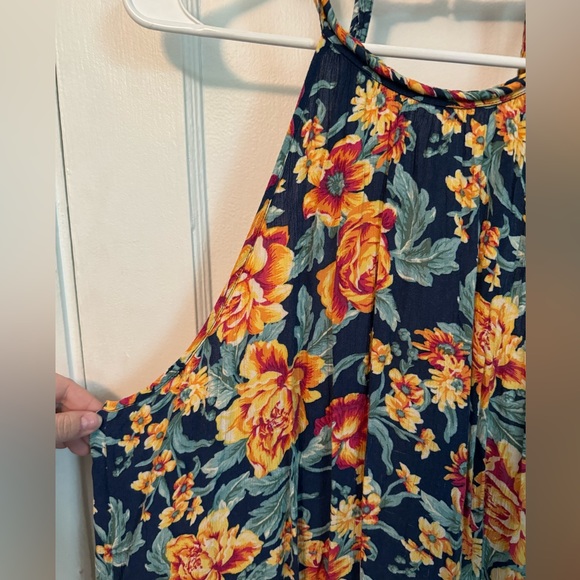American Eagle Floral Halter Style Dress Size XL Long - Picture 2 of 4